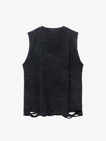 Thesupermade Love Cross Street Rap Sleeveless Vest 