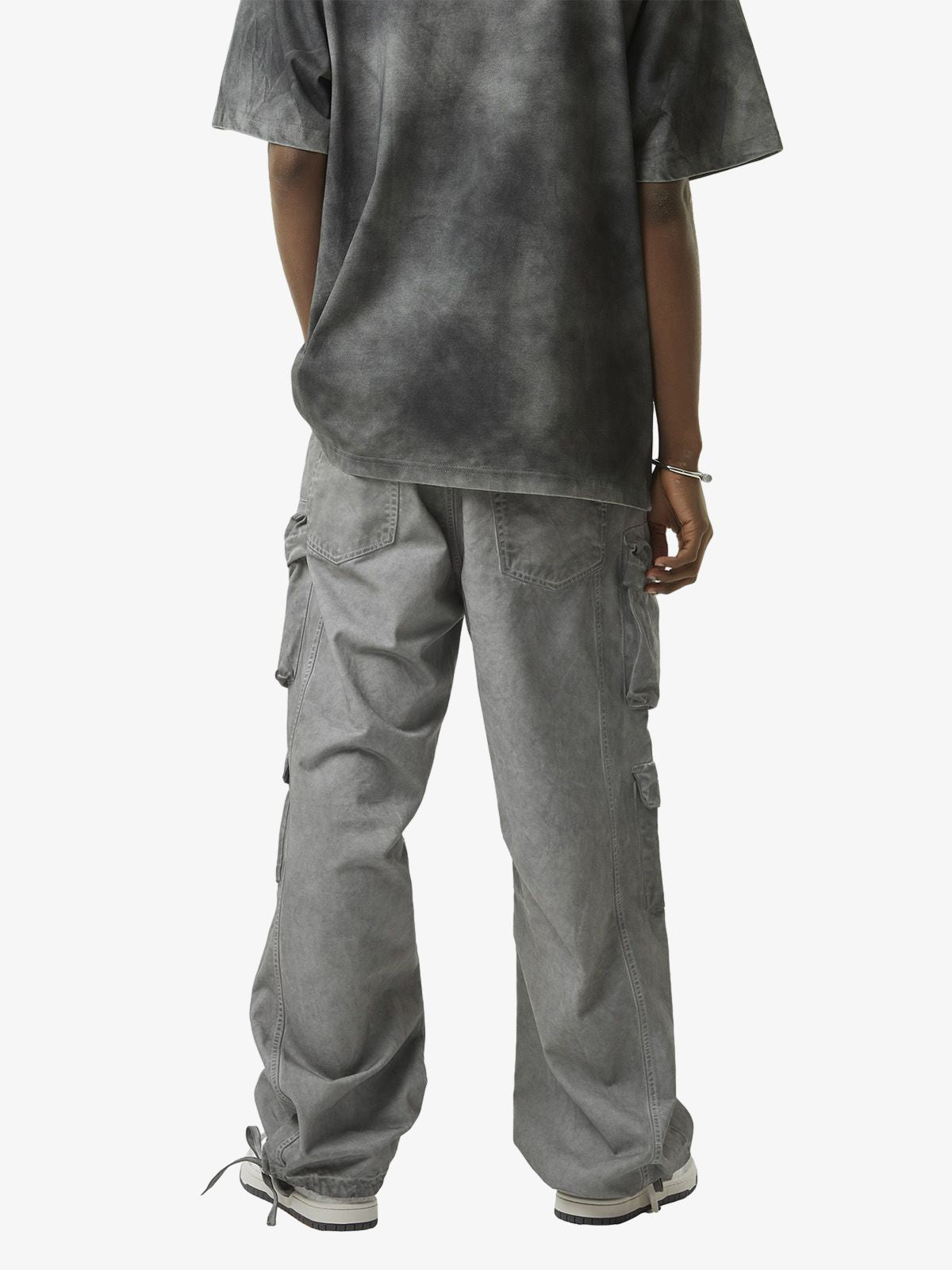 Thesupermade Vintage Wasteland Style Multi Pocket Work Pants 
