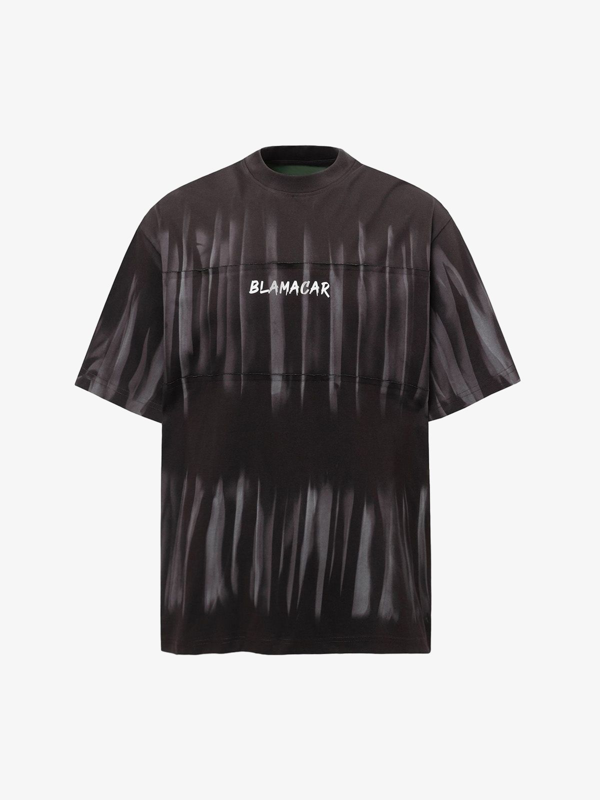Oversized Tie-Dye Embroidered Letter T-Shirt 