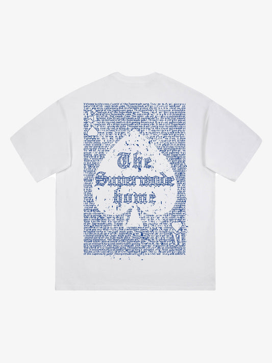 Thesupermade Valentine's Day Graffiti Poker T-shirt - 1946 