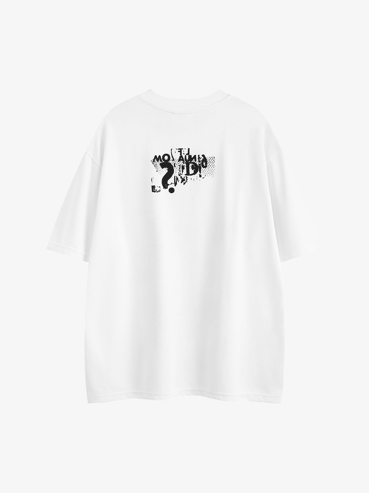 Retro Letter Print Rivet T-shirt 