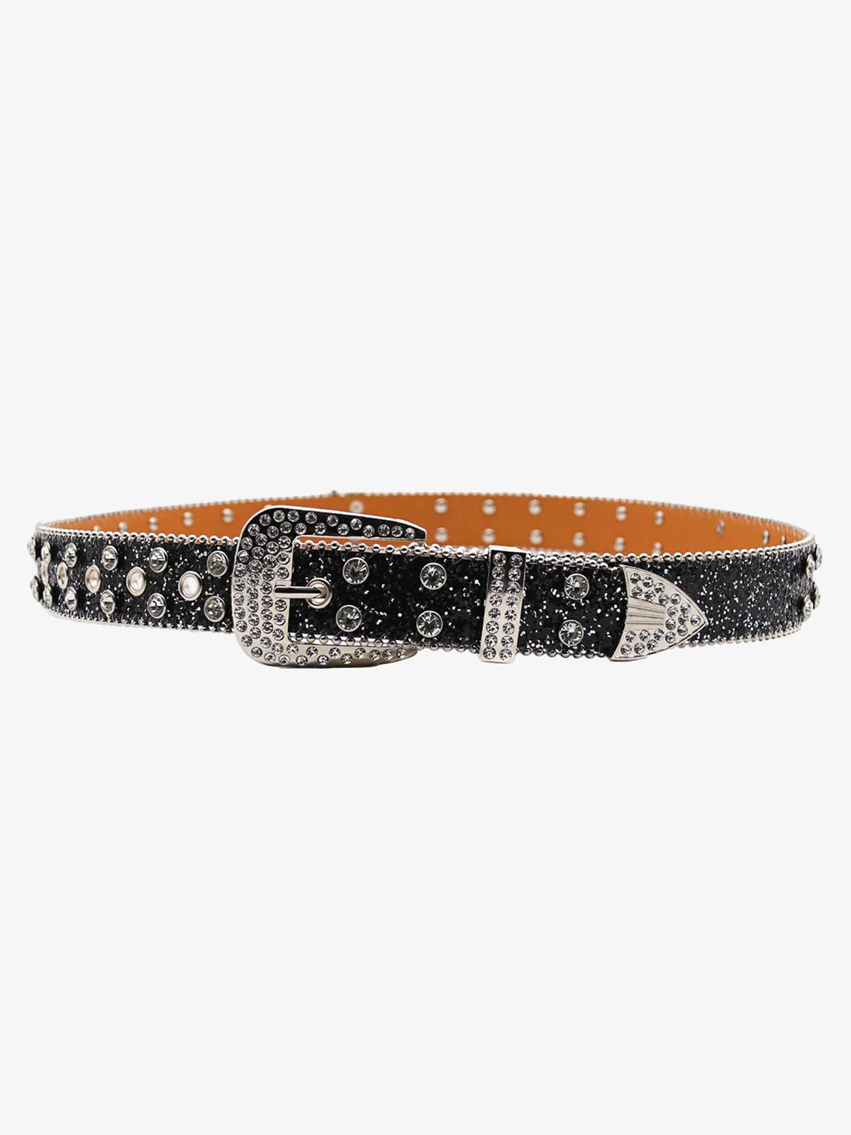 Thesupermade Rhinestone Skull Belt - 1668 