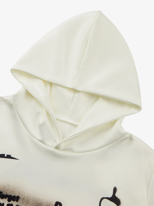 Thesupermade Line Painted Character Hoodie 