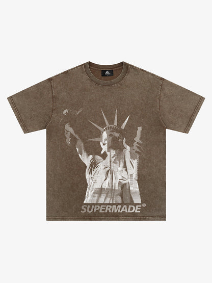 Original Statue of Liberty Independence Day T-shirt 