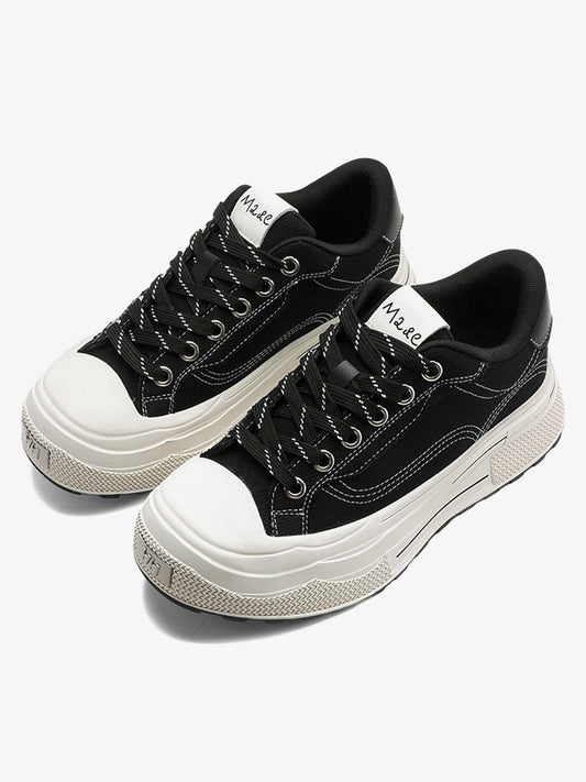 Contrast Color Derivative Casual Canvas Shoes - 2469 