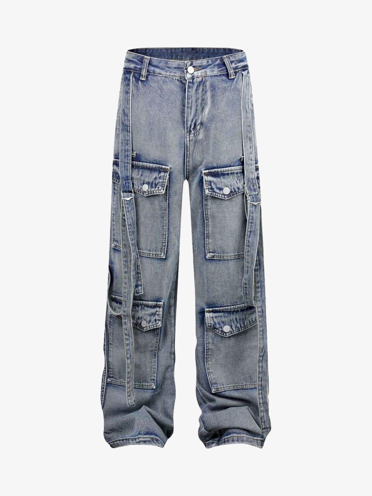Thesupermade Multi Pocket Cargo Jeans 