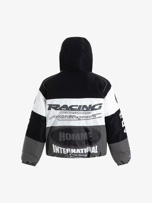 Thesupermade Motorcycle Racing Puffer Jacket 