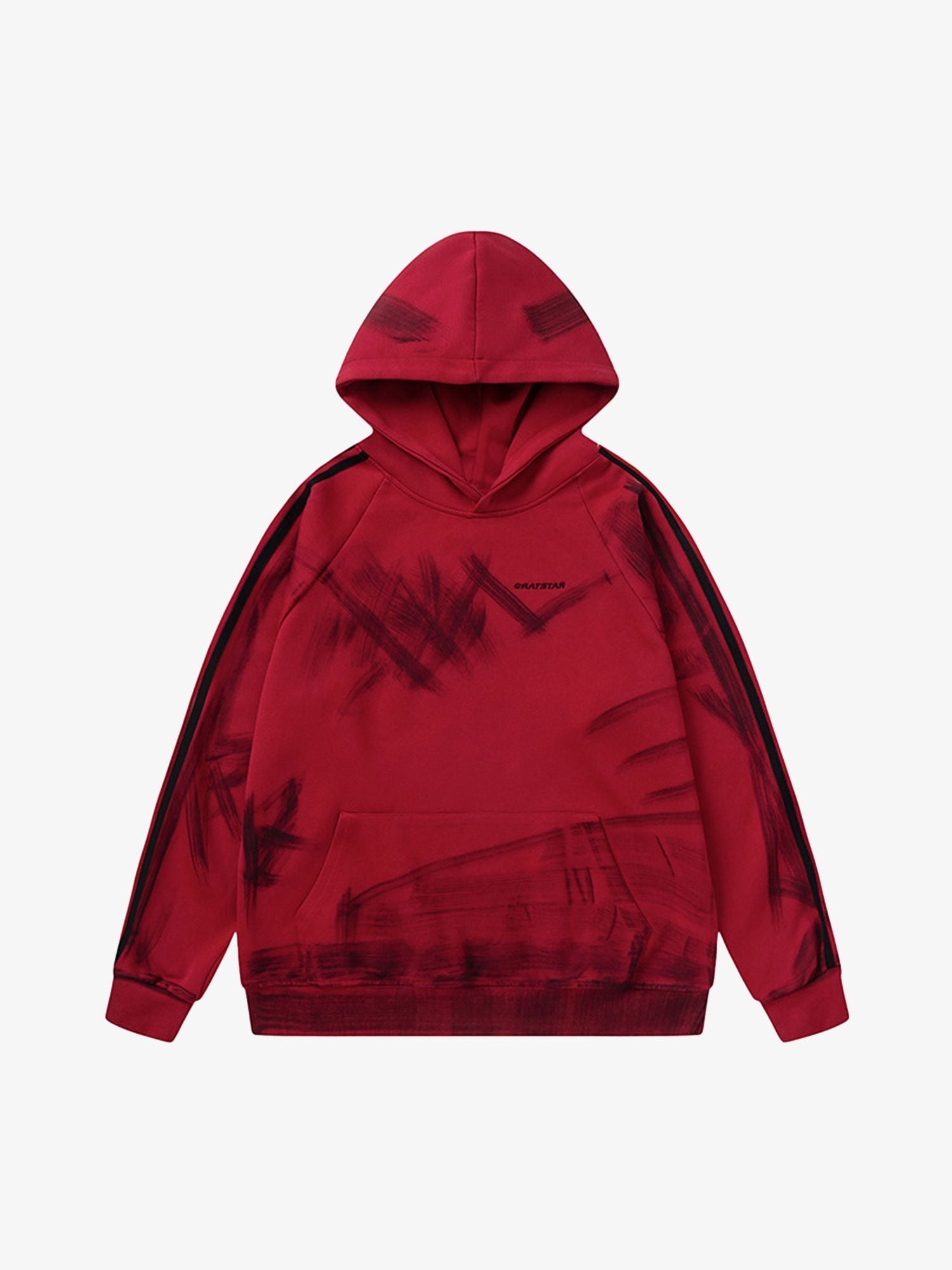 Thesupermade Dirty Brush Painted Graffiti Hoodie 