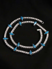Thesupermade Hip Hop Collarbone Chain Necklace - 2221 