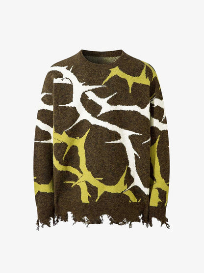 Thesupermade Thorn Destroyed Sweater 