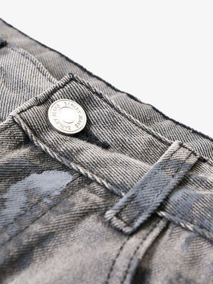 Thesupermade High Street Hip Hop Distressed Washed Jeans 