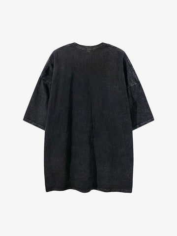 Thesupermade Doberman Print Washed T-shirt - 1856 