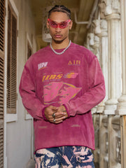 Thesupermade Washed Edge Long Sleeve T-Shirt 