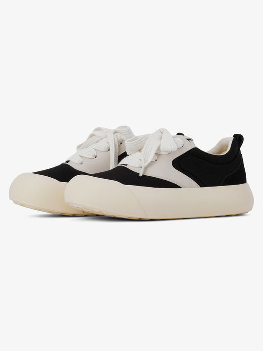 Thesupermade Chunky Round-Toe Color-Block Rap Sneakers 
