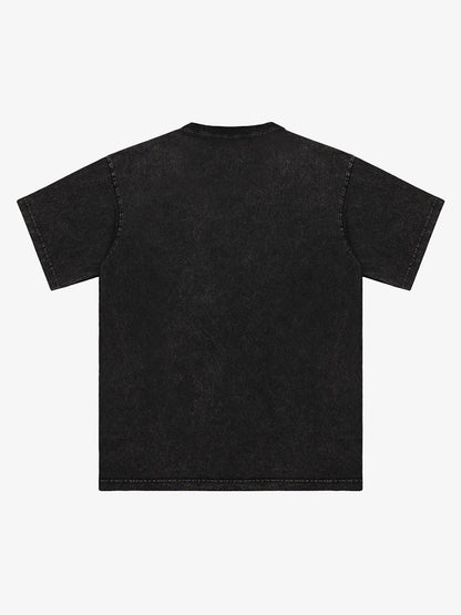 Thesupermade Smile Print Washed T-Shirt 