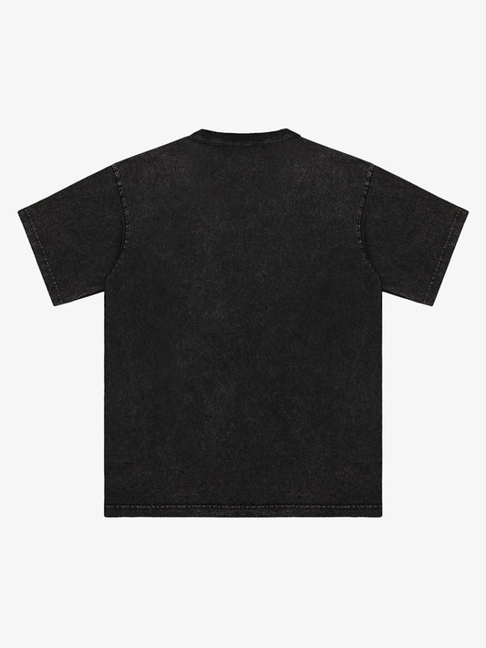 Thesupermade Smile Print Washed T-Shirt 