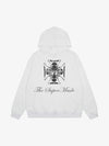 Street Cross Letters Print Hoodie 