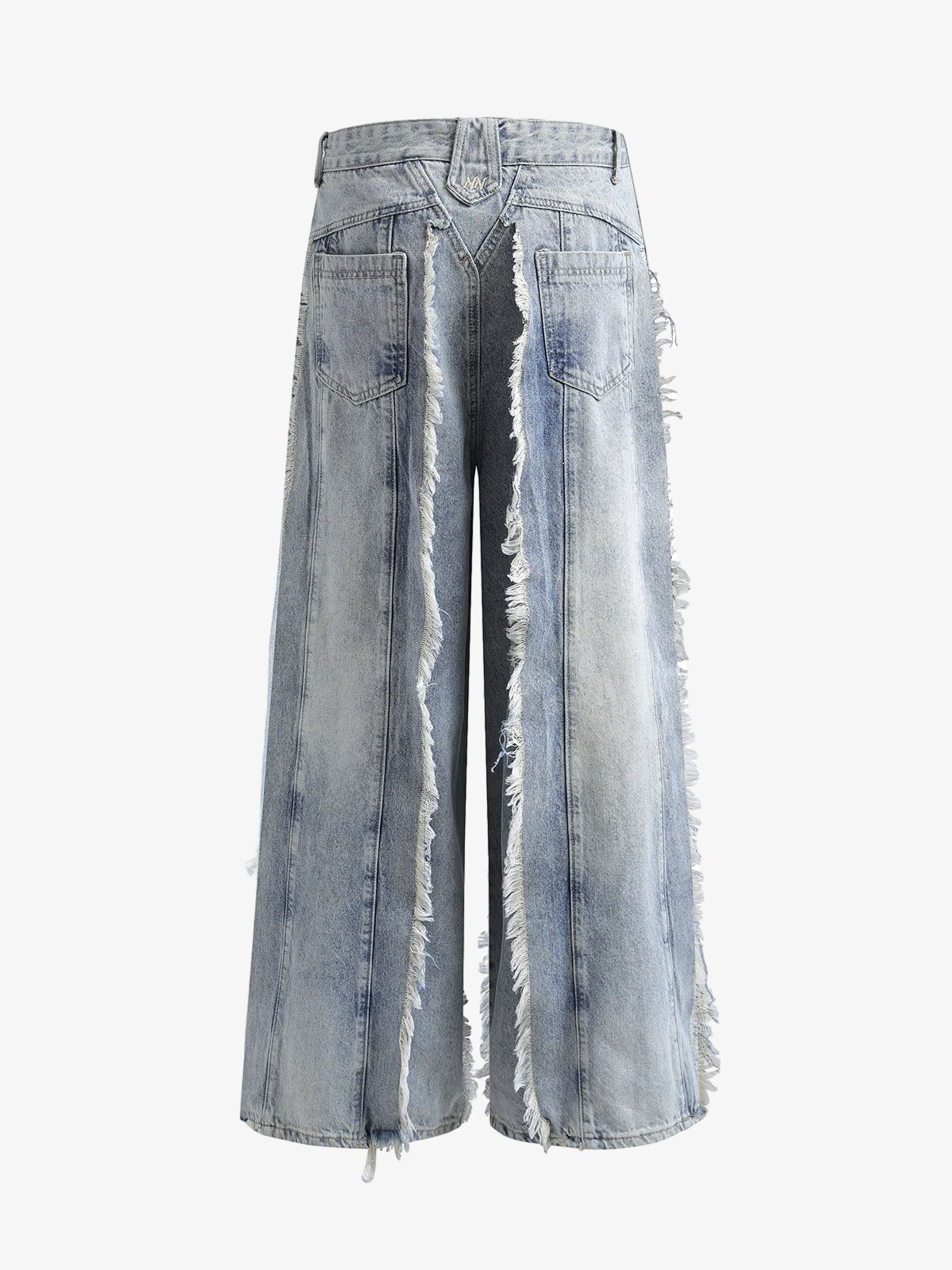 Distressed Frayed Edges Baggy Jeans 