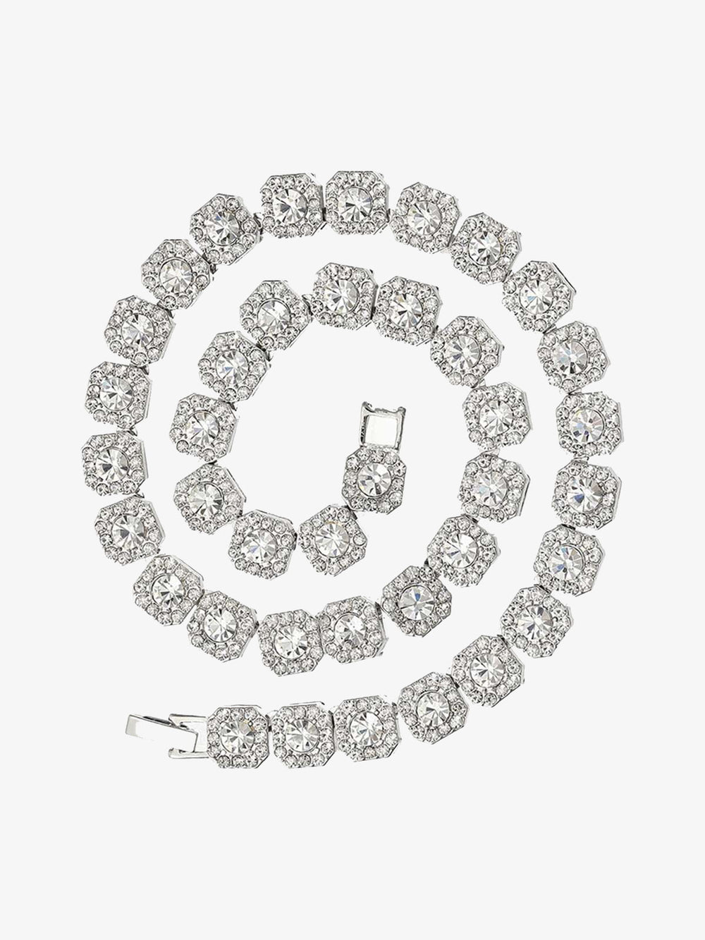 Thesupermade Round Diamond Cuban Necklace 