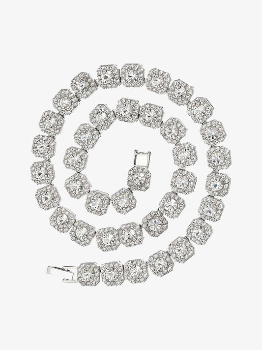 Thesupermade Round Diamond Cuban Necklace 