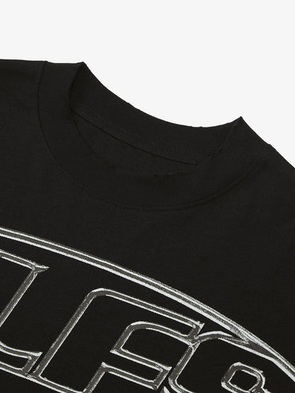 Thesupermade High Street Letter Print Short-sleeved T-shirt 