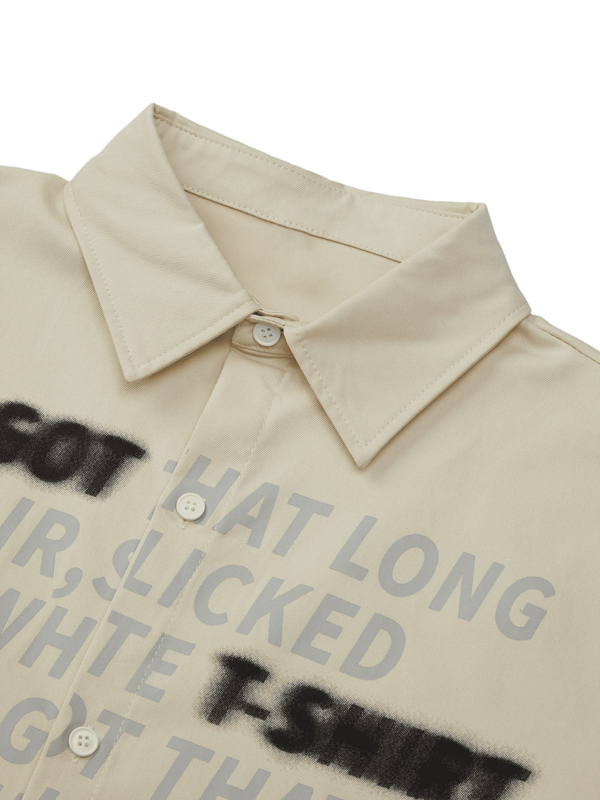 Thesupermade Street Letter Print Short Sleeve Shirt