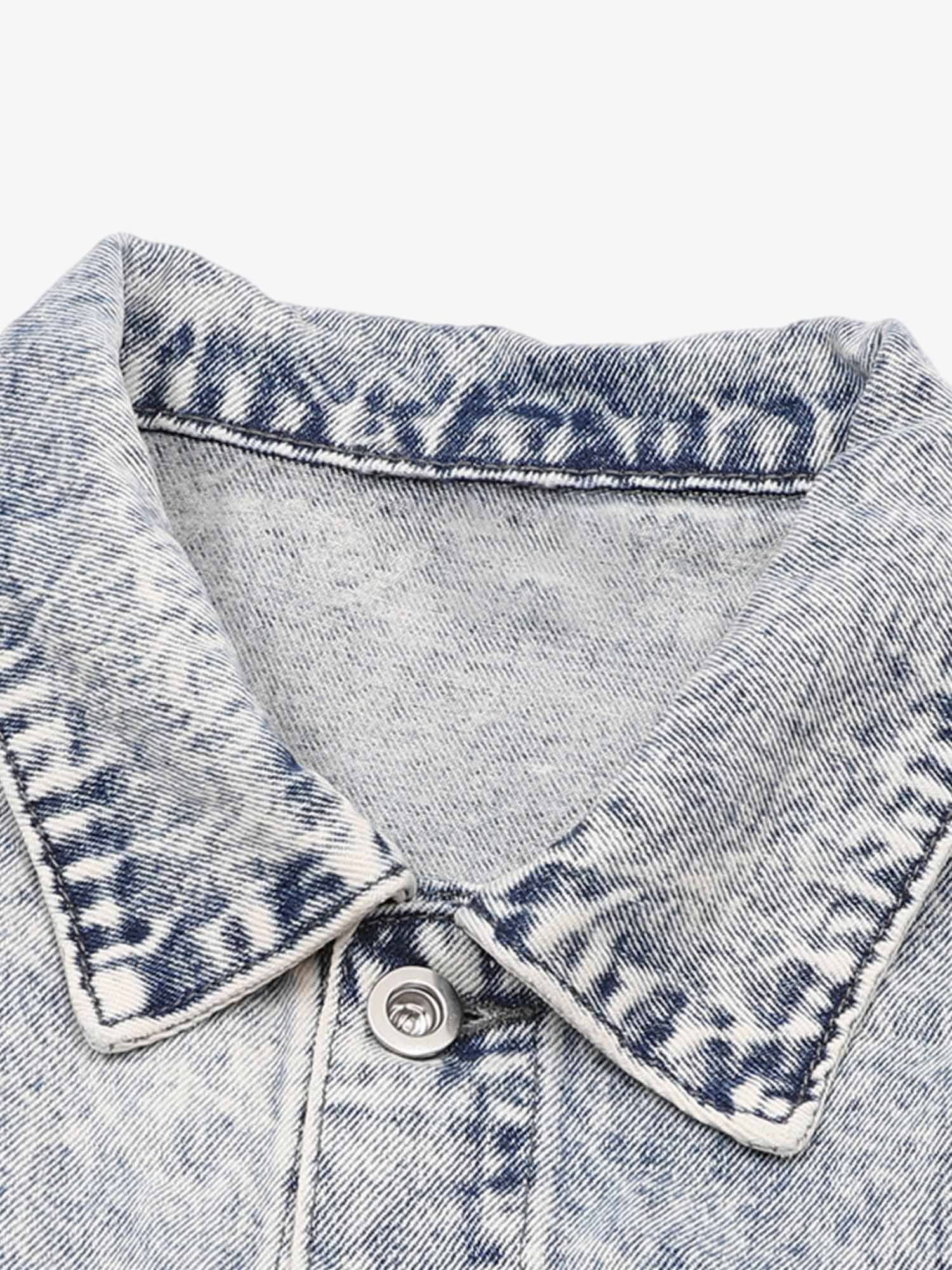 Thesupermade Thorn Embroidered Denim Jacket 