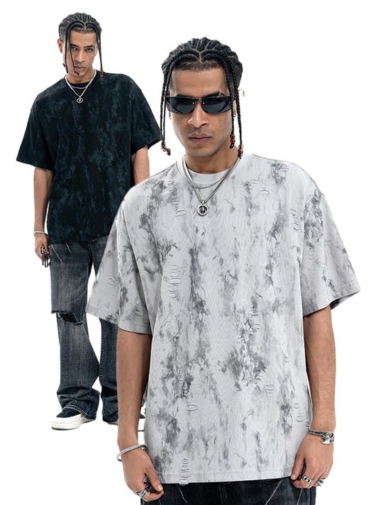 Ripped Tie-Dye T-Shirt 