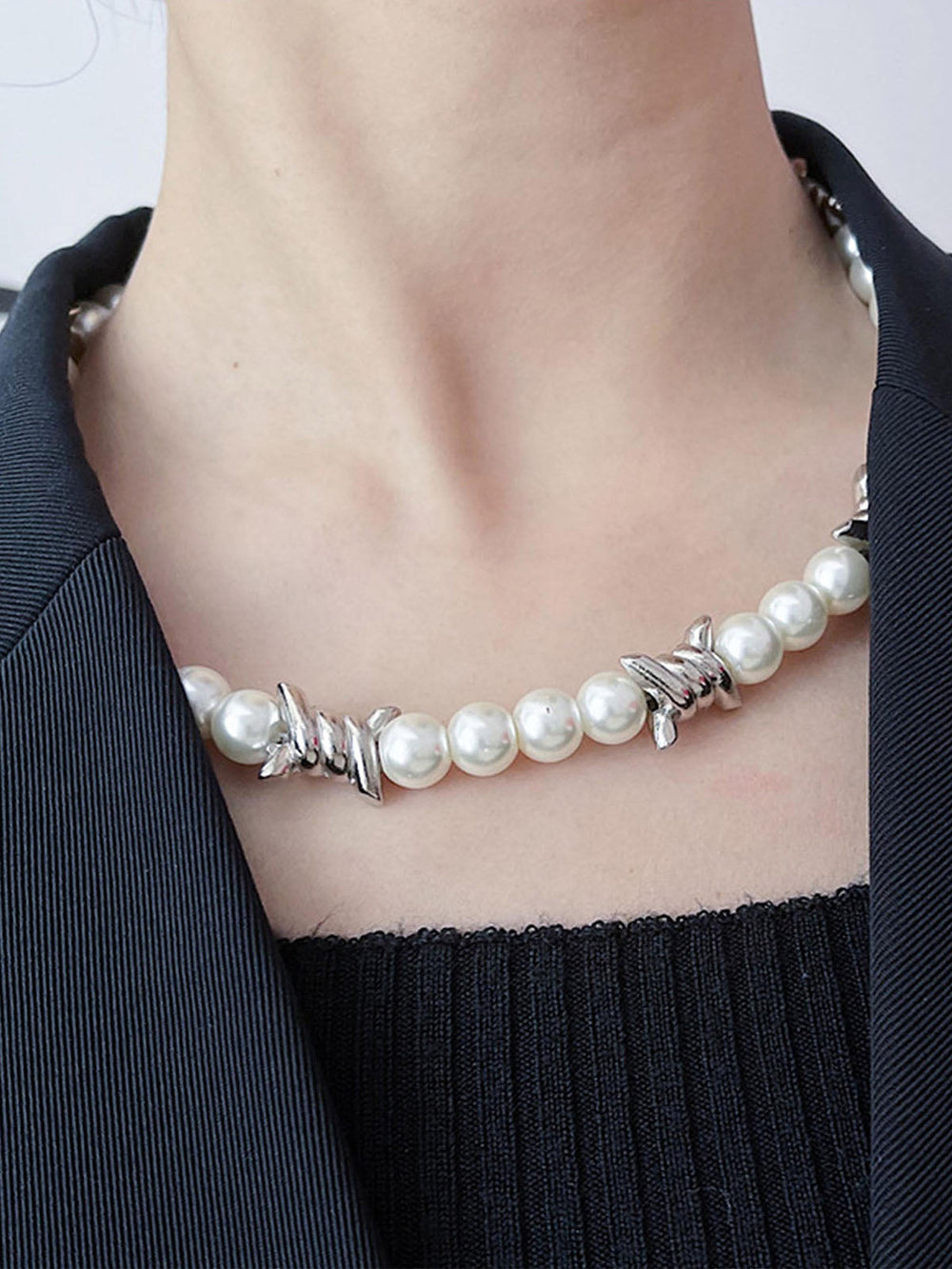 Thesupermade Punk Pearl Necklace - 1895 