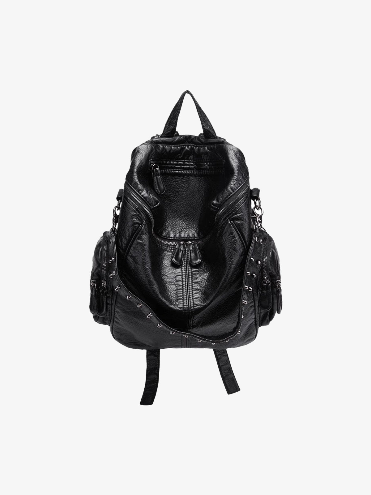 Studded Metallic Backpack - 2527 