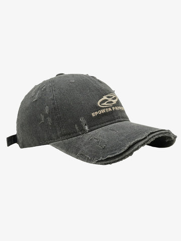 Thesupermade Ripped Denim Baseball Cap - 2028 