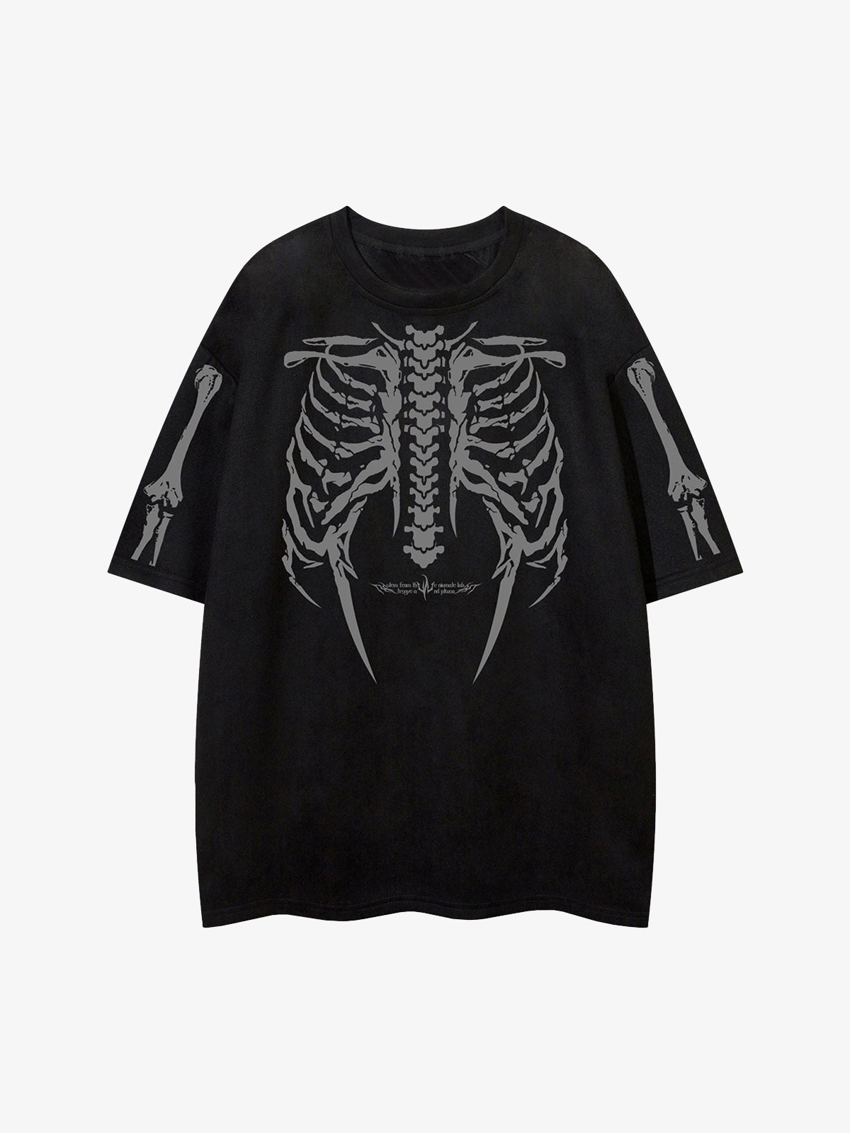 Skeleton Graphic Oversized T-Shirt 