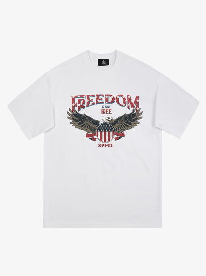 Original Freedom Eagle Print T-shirt 
