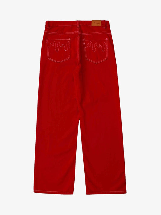 Thesupermade Solid Color Casual Jeans -1224 