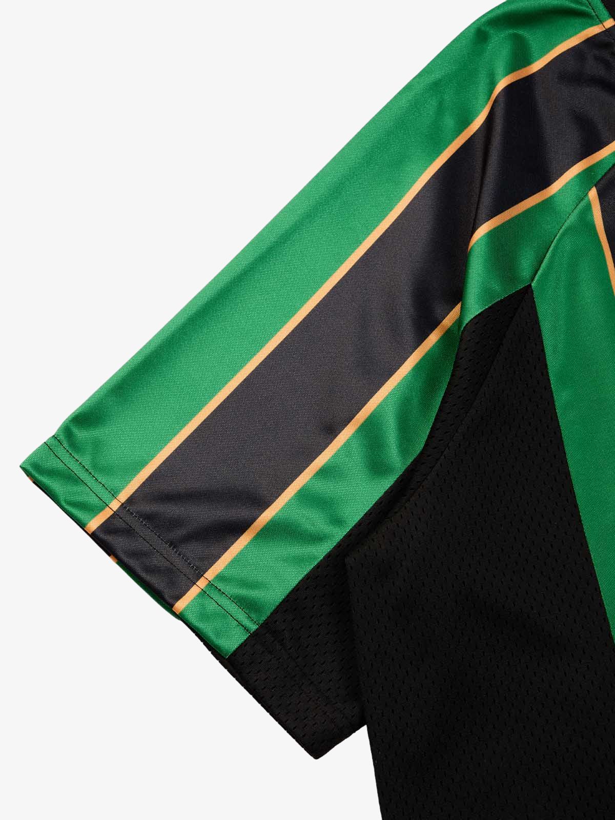 Original Retro Striped Spliced Sports Jersey T-Shirt - 2422 