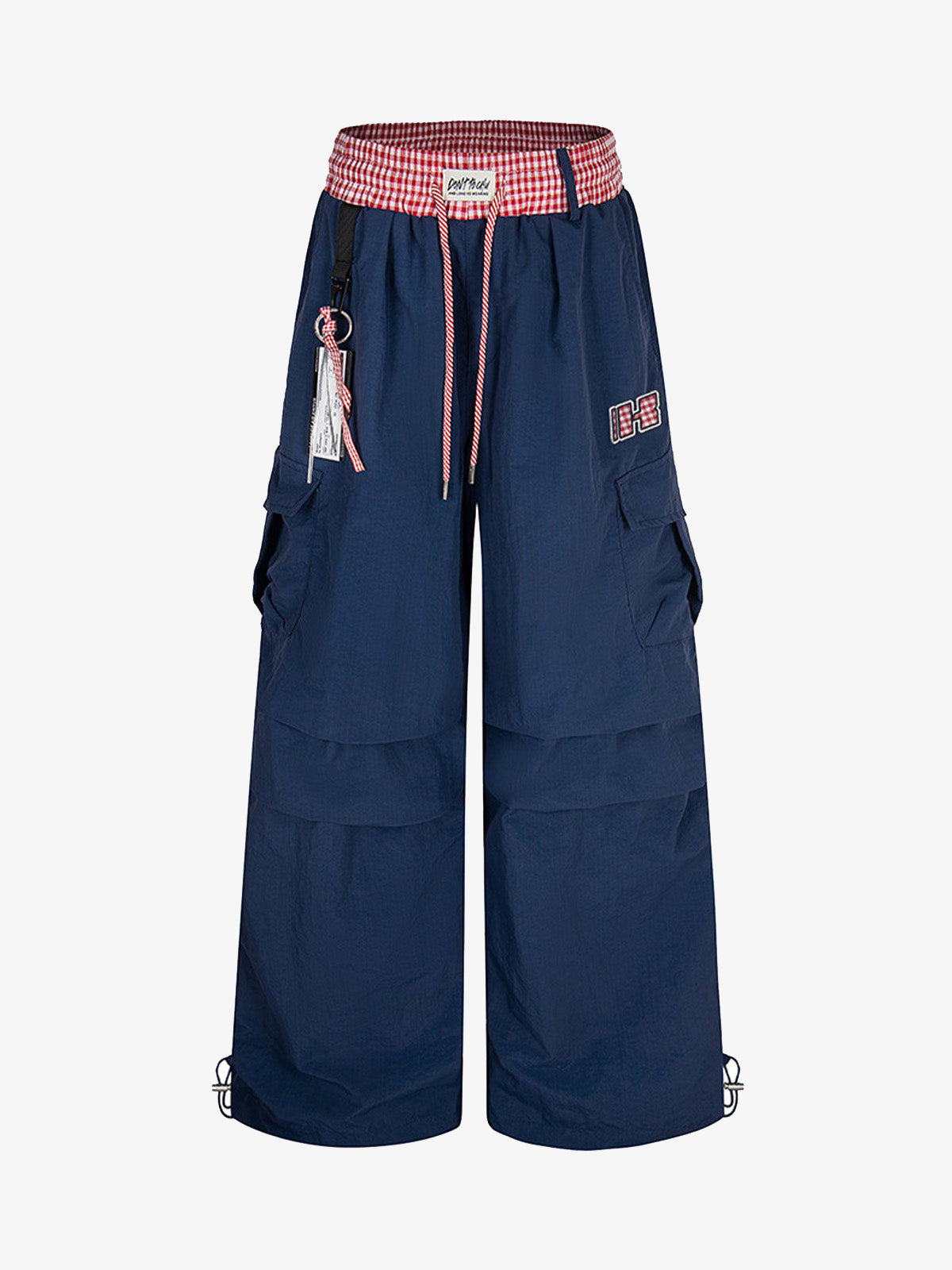 Double Waist Drawstring Baggy Cargo Pants 
