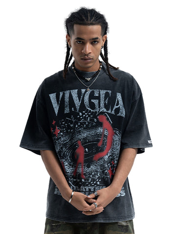 Washed Oversized Graphic T-Shirt 
