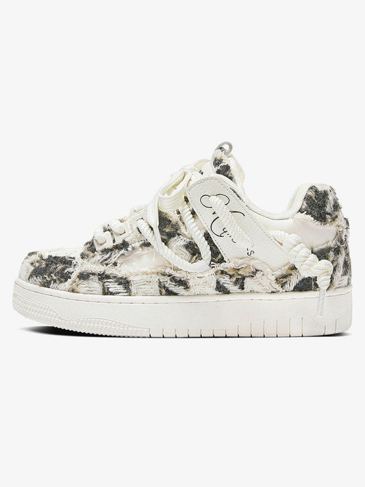 Destruction Series Tassel Contrast Color Sneakers - 2356 