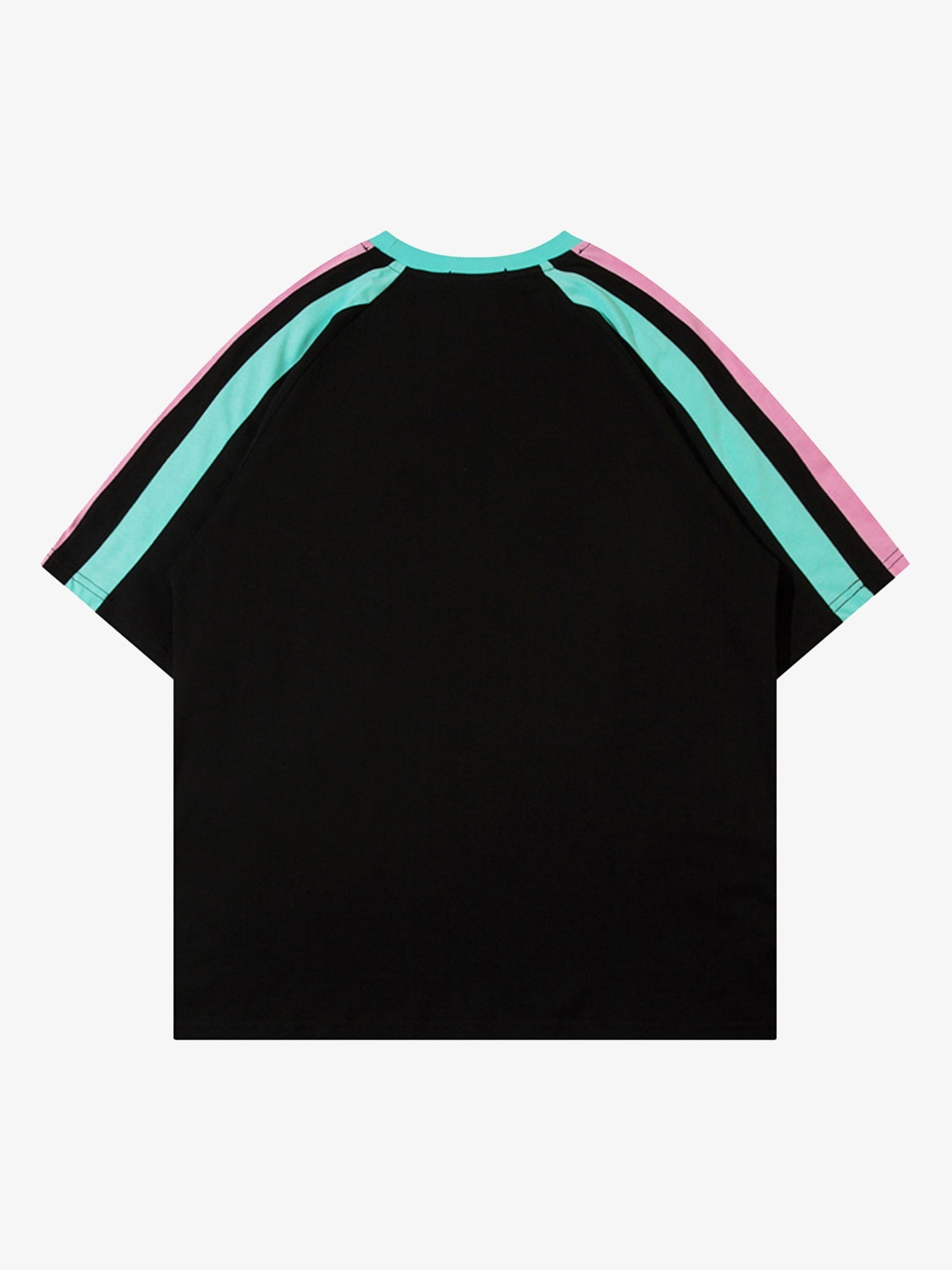 Sports Style Color-Blocked Splicing T-shirt 