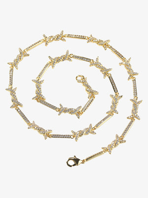 Zircon Thorn Copper Necklace 