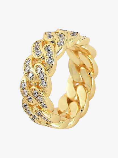 Thesupermade Hip Hop Zirconia Ring - 1551 