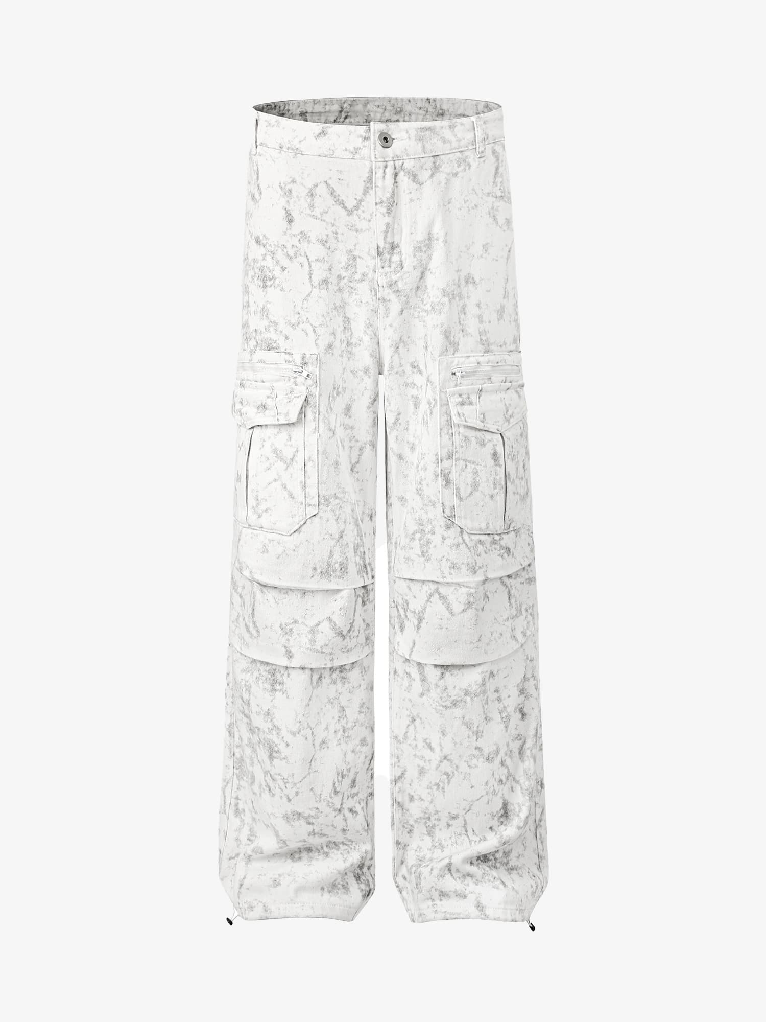 Thesupermade High Street Hip-hop Distressed Washed Work Jeans 