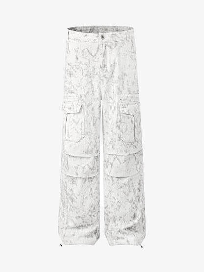 Thesupermade High Street Hip-hop Distressed Washed Work Jeans 