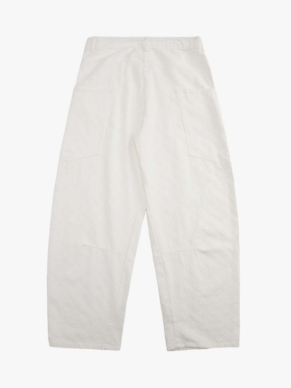 Textured Structured Barrel Jeans 