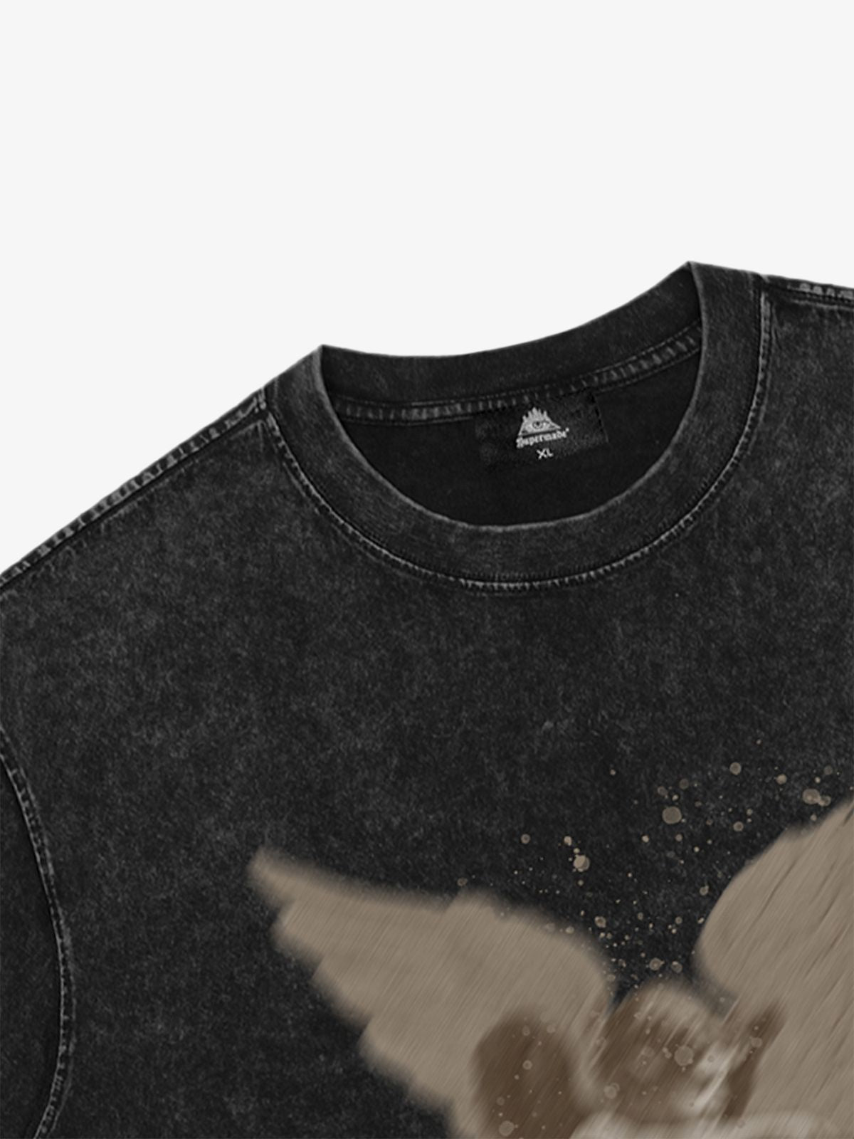 Thesupermade Washed Angel Print T-shirt 