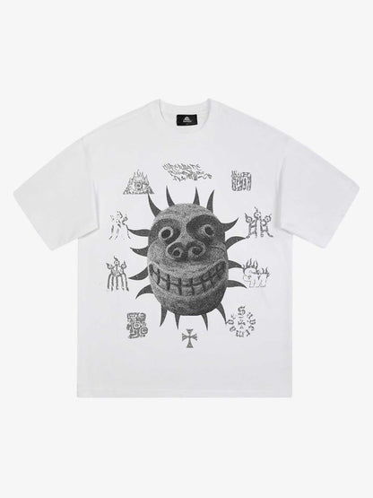 Thesupermade Shattered Ancient Country Mask Tee 