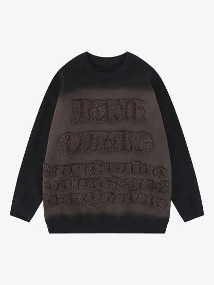 Thesupermade Retro Gradient Crewneck Sweater 
