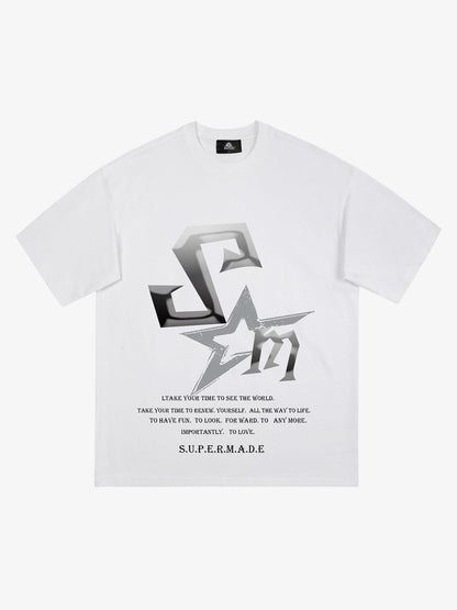 Thesupermad Logo Print T-shirt 