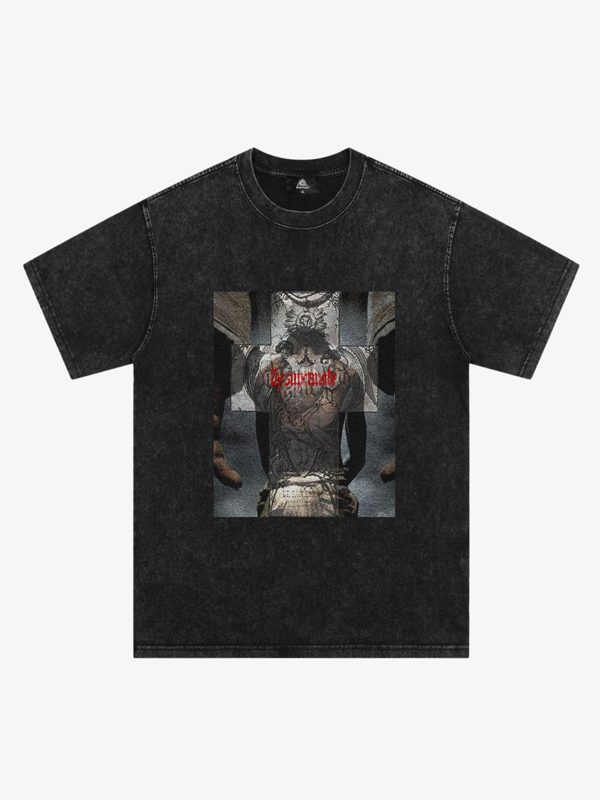 Original Cross Portrait Graphic T-Shirt 