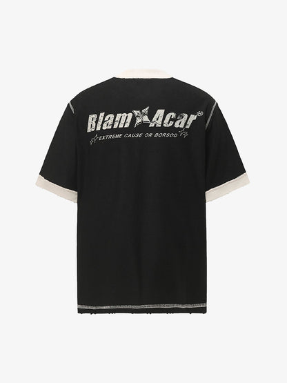 Distressed NO. 28 Jersey T-Shirt 